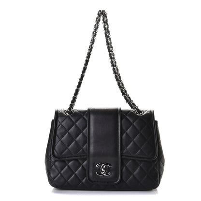 Chanel Lambskin Quilted Elementary Chic Flap Black 1 of 7