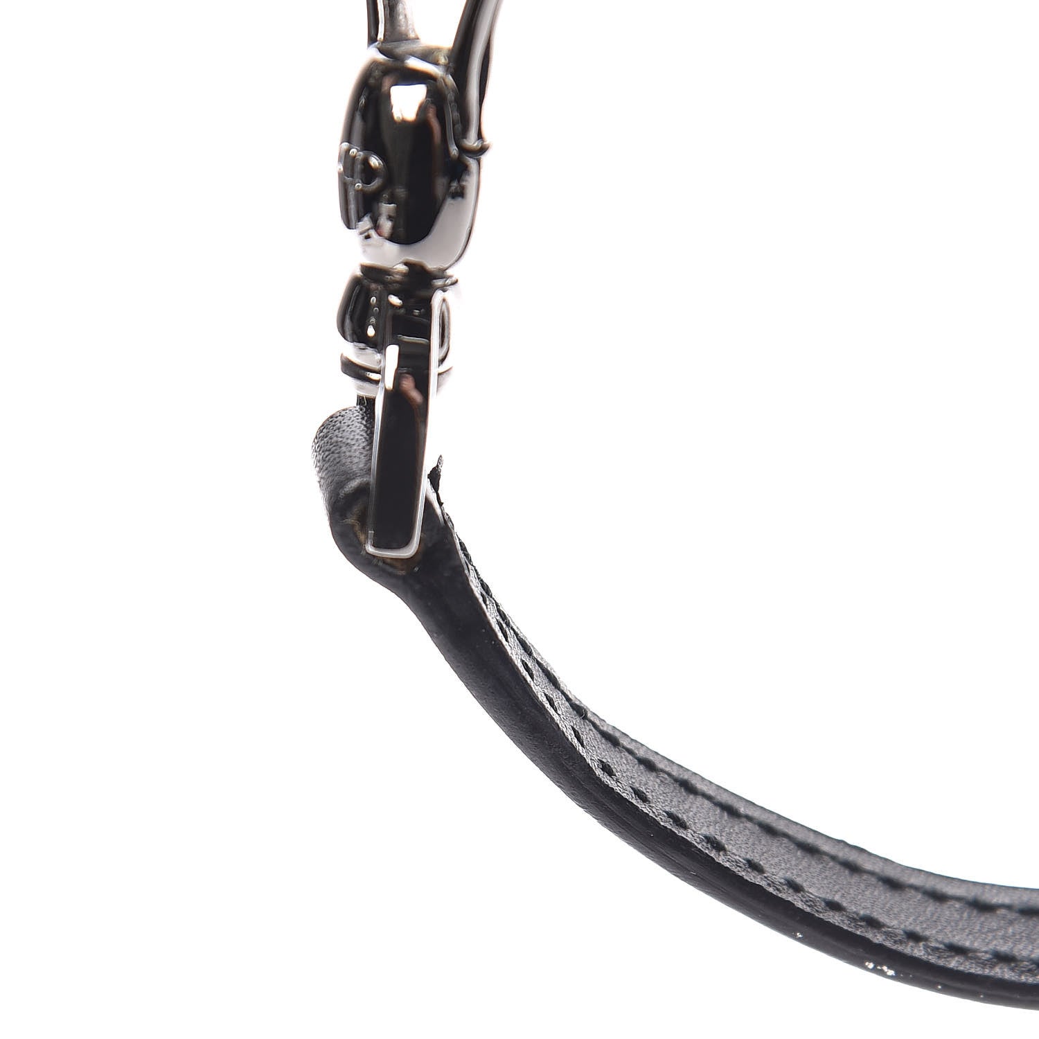 Christian Dior Monogram Mini Saddle Pochette Black 15 of 16