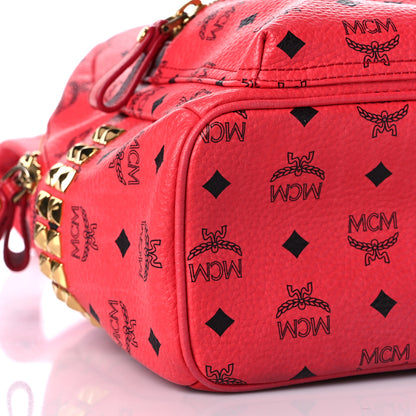 MCM Visetos Side Stud Small Stark Backpack Corail 8 of 9