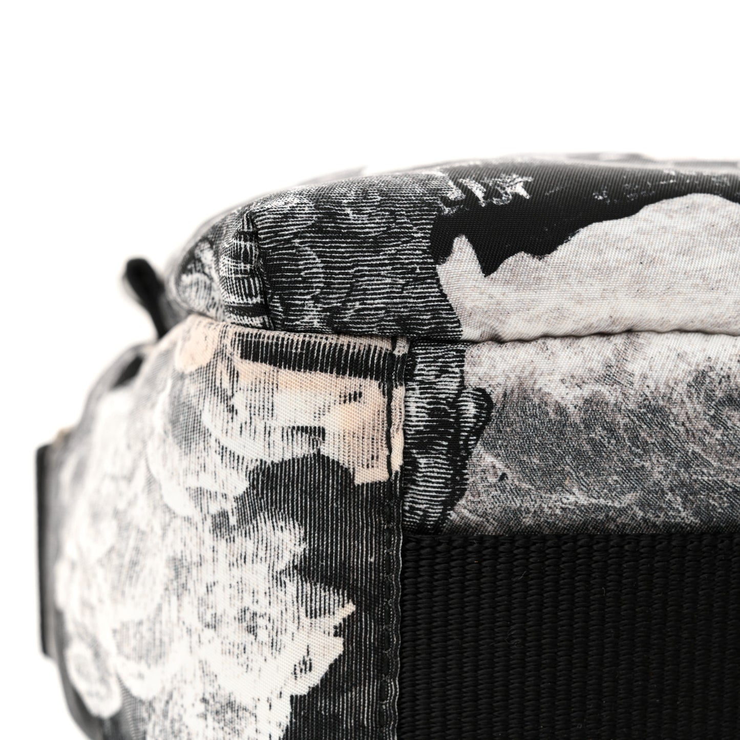 Nylon Dreamscape Print EKD Aviator Crossbody Bag Black