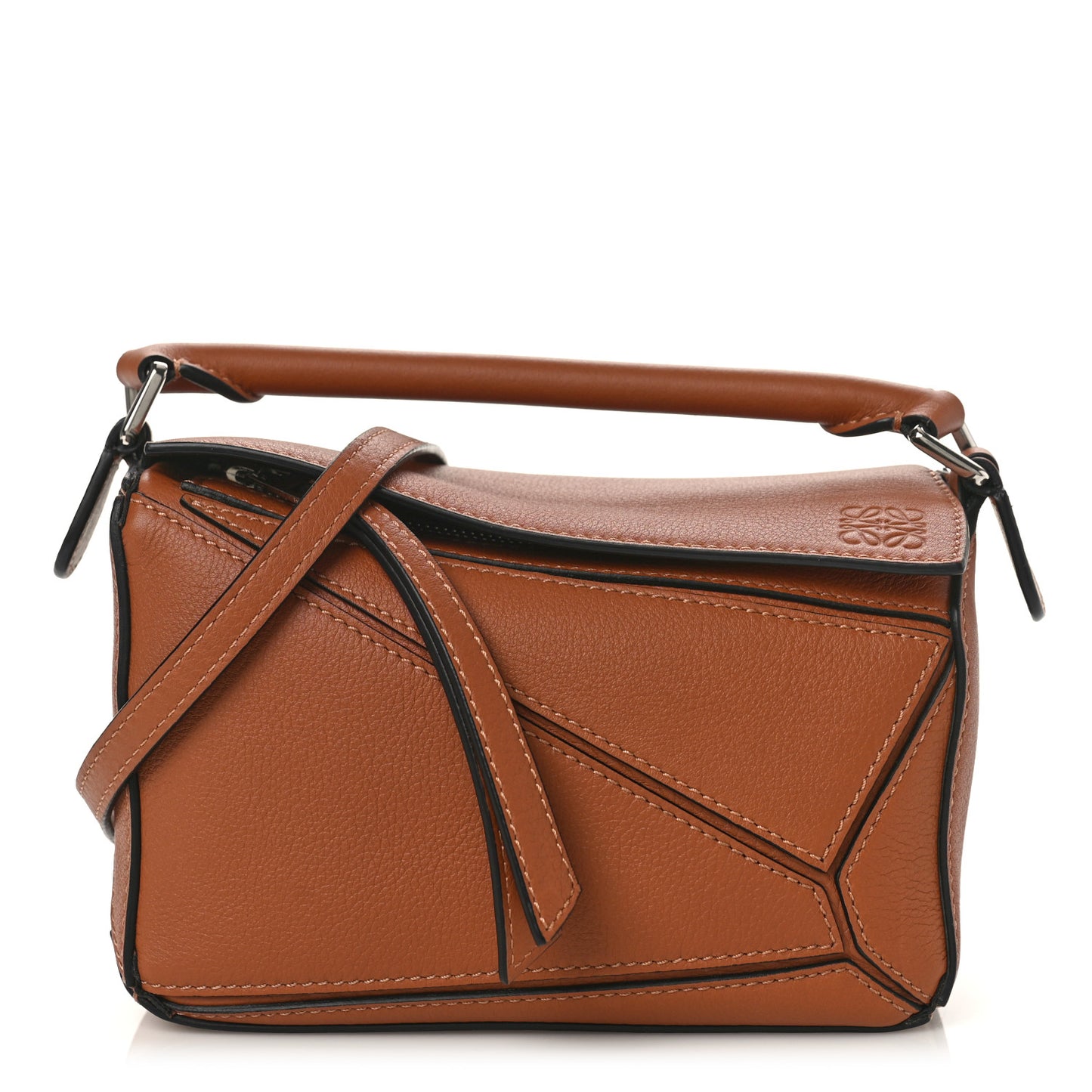 Calfskin Mini Puzzle Bag Tan