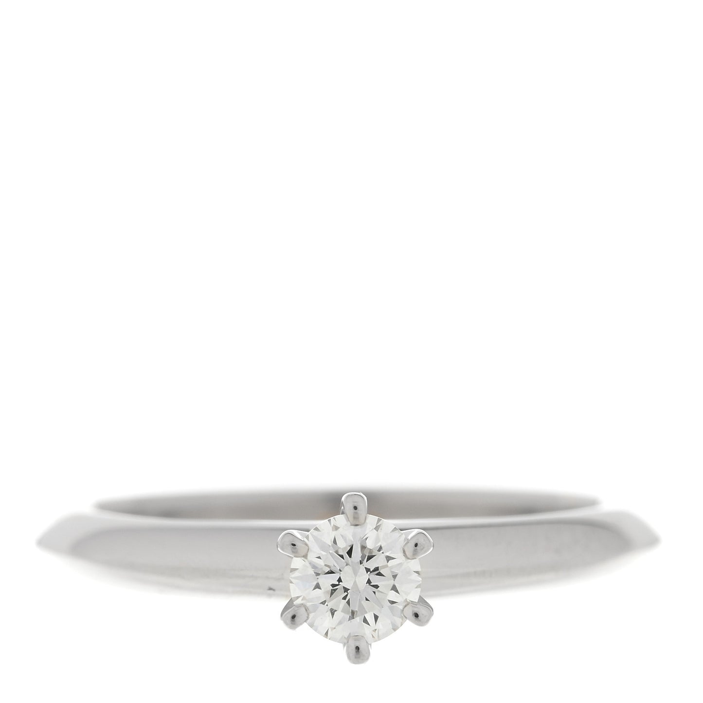 Platinum Diamond .18ct Solitaire Engagement Ring 45 3.25