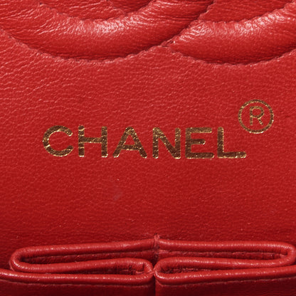 Chanel Lambskin Quilted Small Double Flap Red 9 of 10