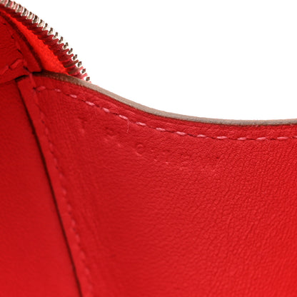 Hermes Tadelakt Mini Pochette Maxibox Rose Lipstick 7 of 8