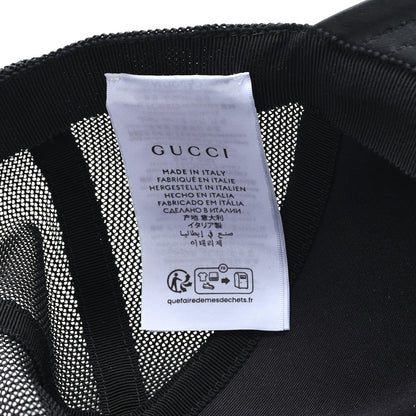 Gucci GG Supreme Monogram Baseball Hat M 58 Black 8 of 11