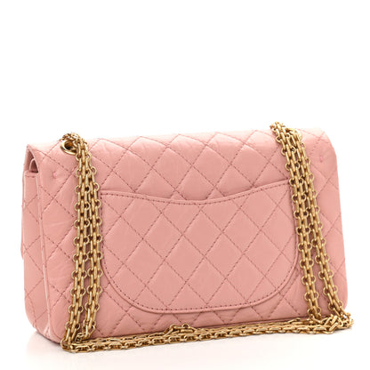 Chanel Aged Calfskin Quilted 2.55 Reissue 225 Flap Pink 3 of 11