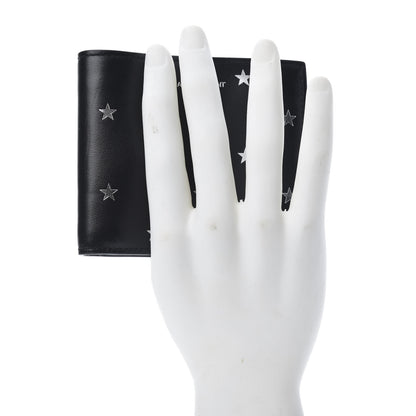 Saint Laurent Calfskin Star Print East West Wallet Black 2 of 8