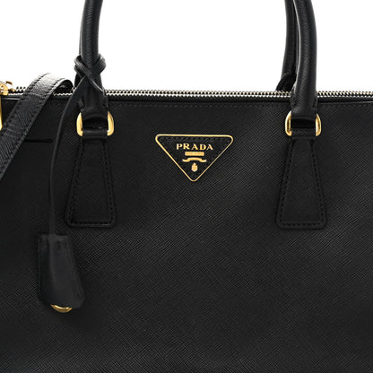 Prada Saffiano Medium Galleria Double Zip Tote Black 7 of 9