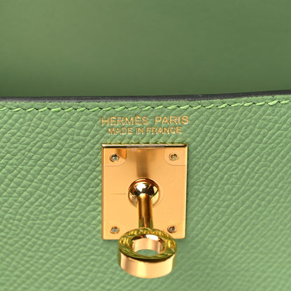 Hermes Epsom Mini Kelly Sellier 20 Vert Criquet 6 of 9