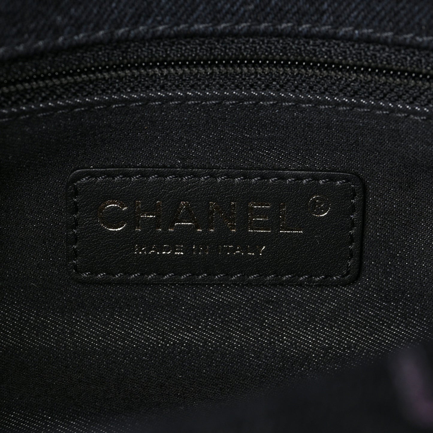 Denim Quilted Denim Mood Mini Rectangular Flap Black Multicolor