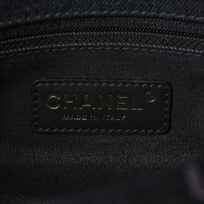 Chanel Denim Quilted Denim Mood Mini Rectangular Flap Black Multicolor 6 of 9
