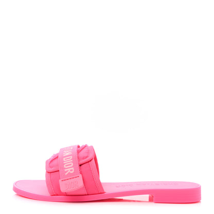 Christian Dior Technical Stretch Fabric Camouflage Dio(r)evolution Slide Sandals 38 Fuchsia Fluo 1 of 9