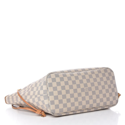 Louis Vuitton Damier Azur Neo Neverfull MM Rose Ballerine 5 of 31