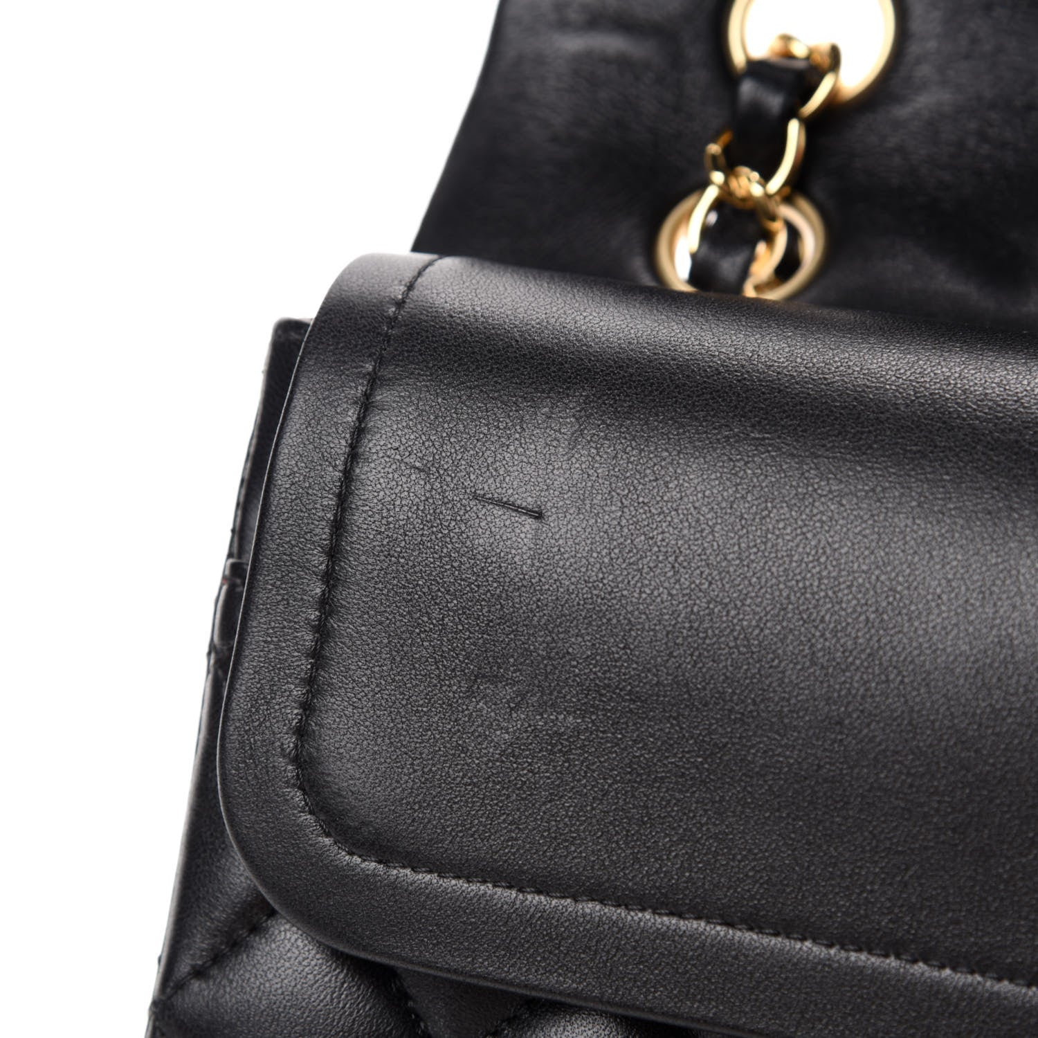 Chanel Lambskin Quilted Medium Double Flap Black 10 of 14