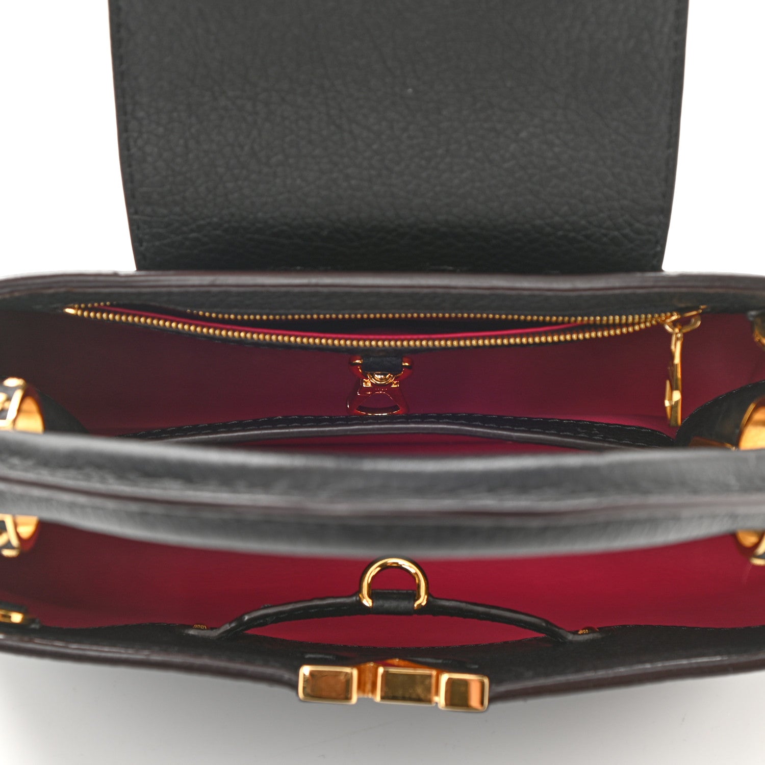 Louis Vuitton Taurillon Capucines BB Black 5 of 7