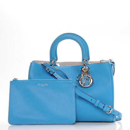 Christian Dior Bullcalf Medium Diorissimo Tote Bleu Nosy 5 of 11