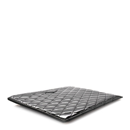 Saint Laurent Patent Quilted iPad Case Black 4 of 7