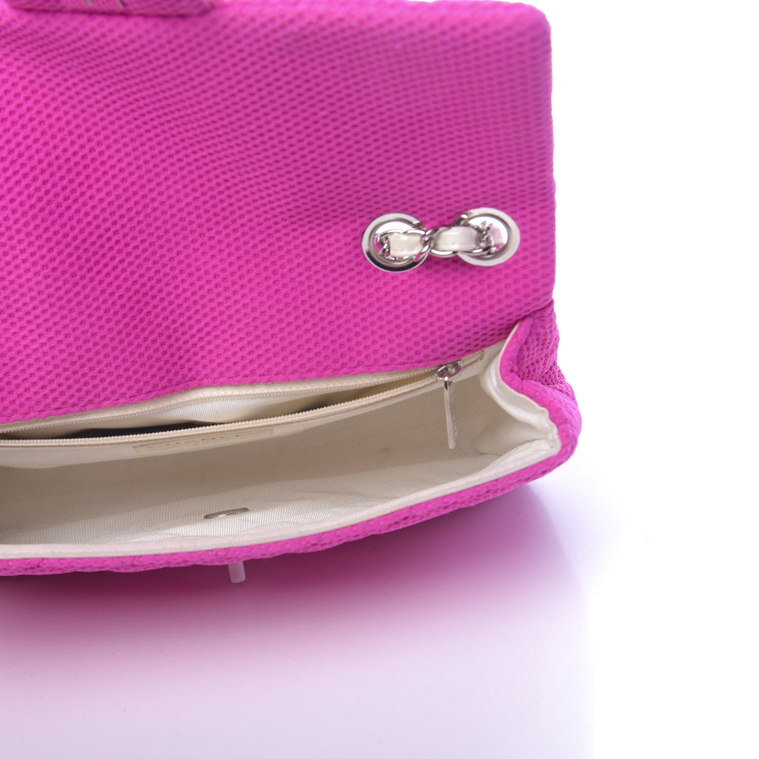 Chanel Neoprene Quilted Medium Single Flap Pink 5 of 10