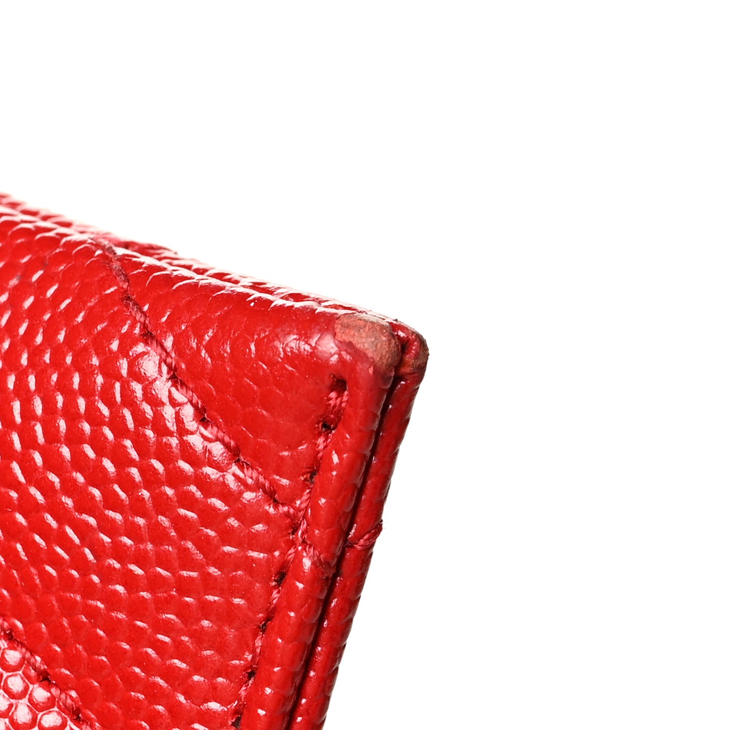 Grain De Poudre Chevron Monogram Bill Pouch Rouge Eros