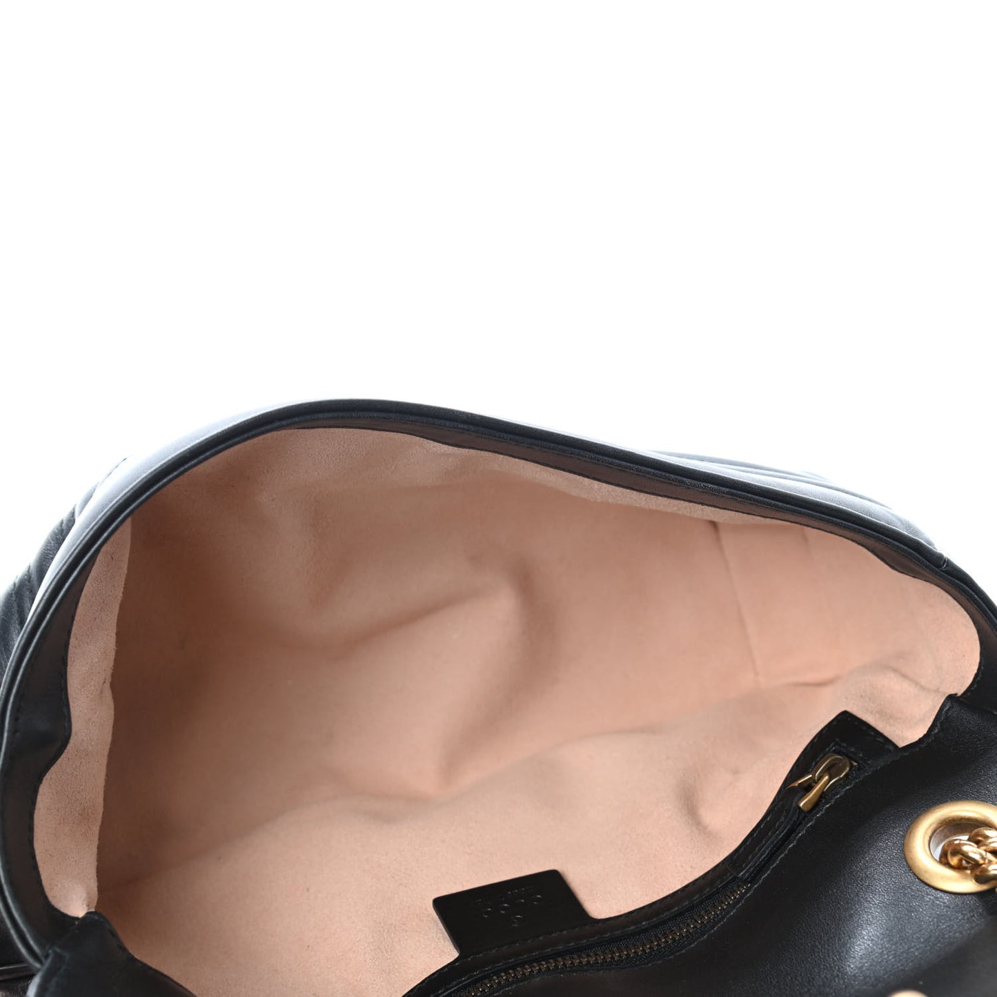 Calfskin Matelasse Small GG Marmont Shoulder Bag Black