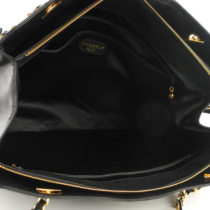 Chanel Lambskin Quilted Weekender Shoulder Bag Black 5 of 7