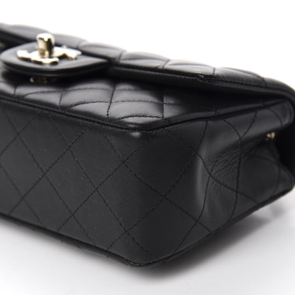 Chanel Lambskin Quilted Mini Rectangular Flap Black 7 of 10