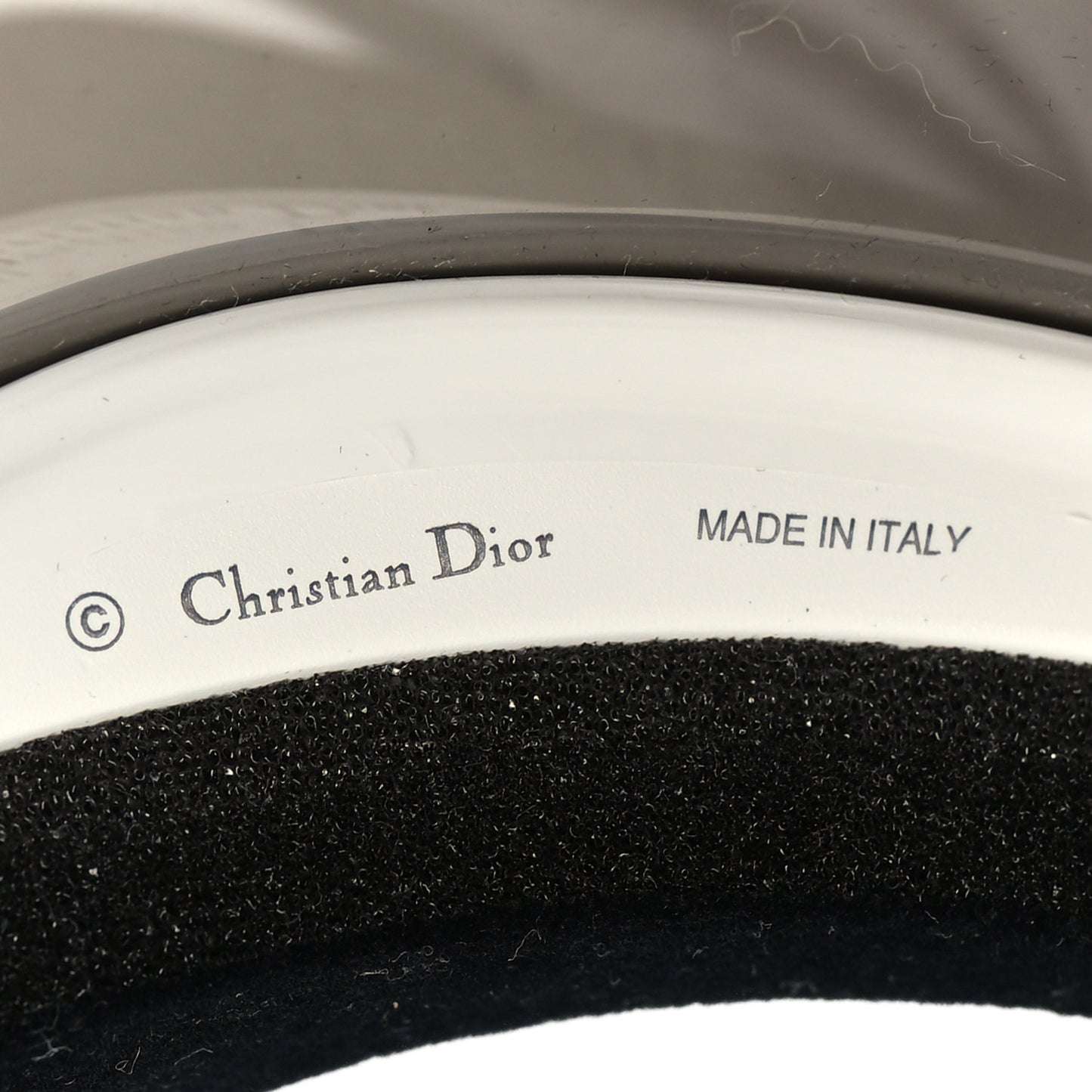 Mirrored DiorClub1 Sun Visor Silver