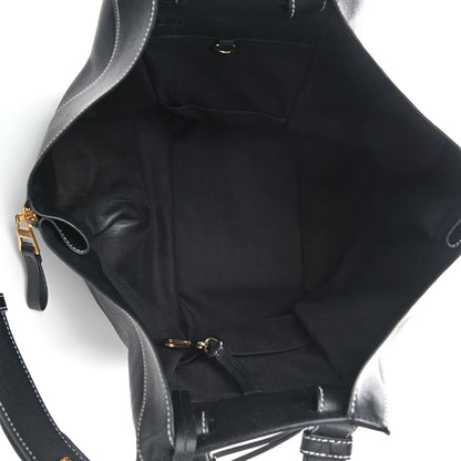 Loewe Calfskin Medium See U Later Hammock Shoulder Bag Black White 5 of 11