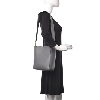Celine Soft Grained Calfskin Small Sangle Bucket Bag Grey 2 of 9