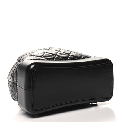 Chanel Aged Calfskin Quilted Gabrielle Backpack Black 4 of 14