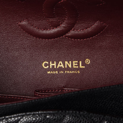 Chanel Caviar Quilted Medium Double Flap Black 7 of 9