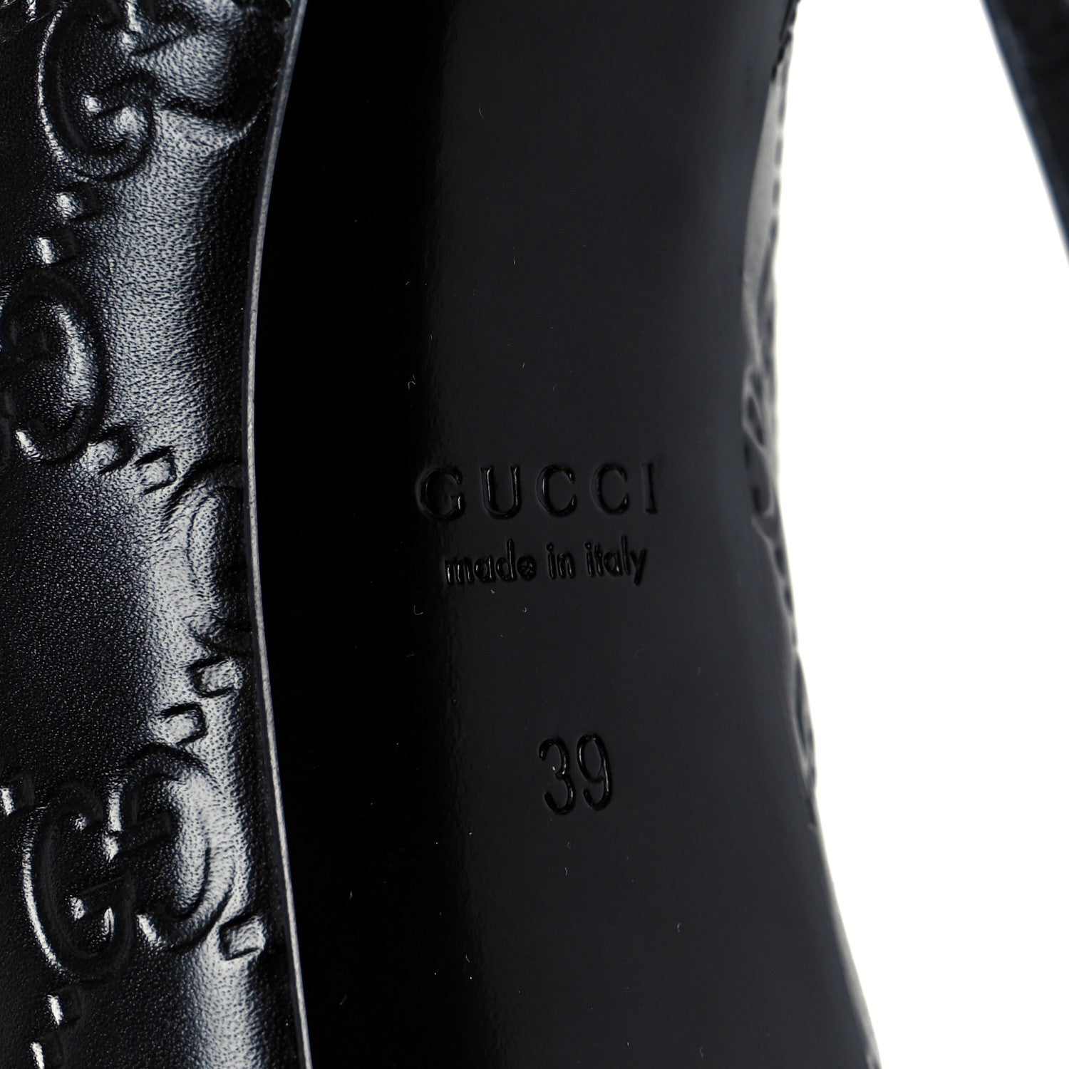 Gucci Guccissima Horsebit Platform 70/160mm Slingback Mules 39 Black 8 of 10