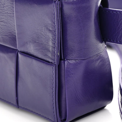 Bottega Veneta Paper Calfskin Intrecciato Cassette Belt Bag Purple 10 of 13