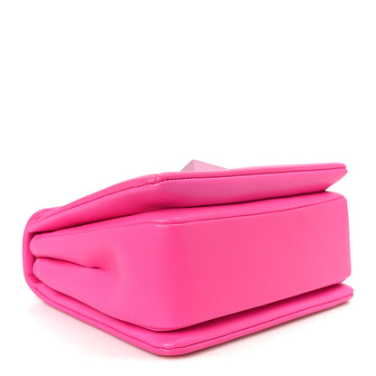 Valentino Garavani Nappa Monochrome One Stud Chain Clutch Pink PP 4 of 10