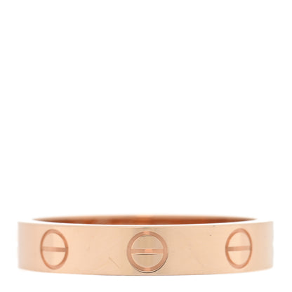 Cartier 18K Pink Gold 3.5mm LOVE Wedding Band Ring 52 6 1 of 5
