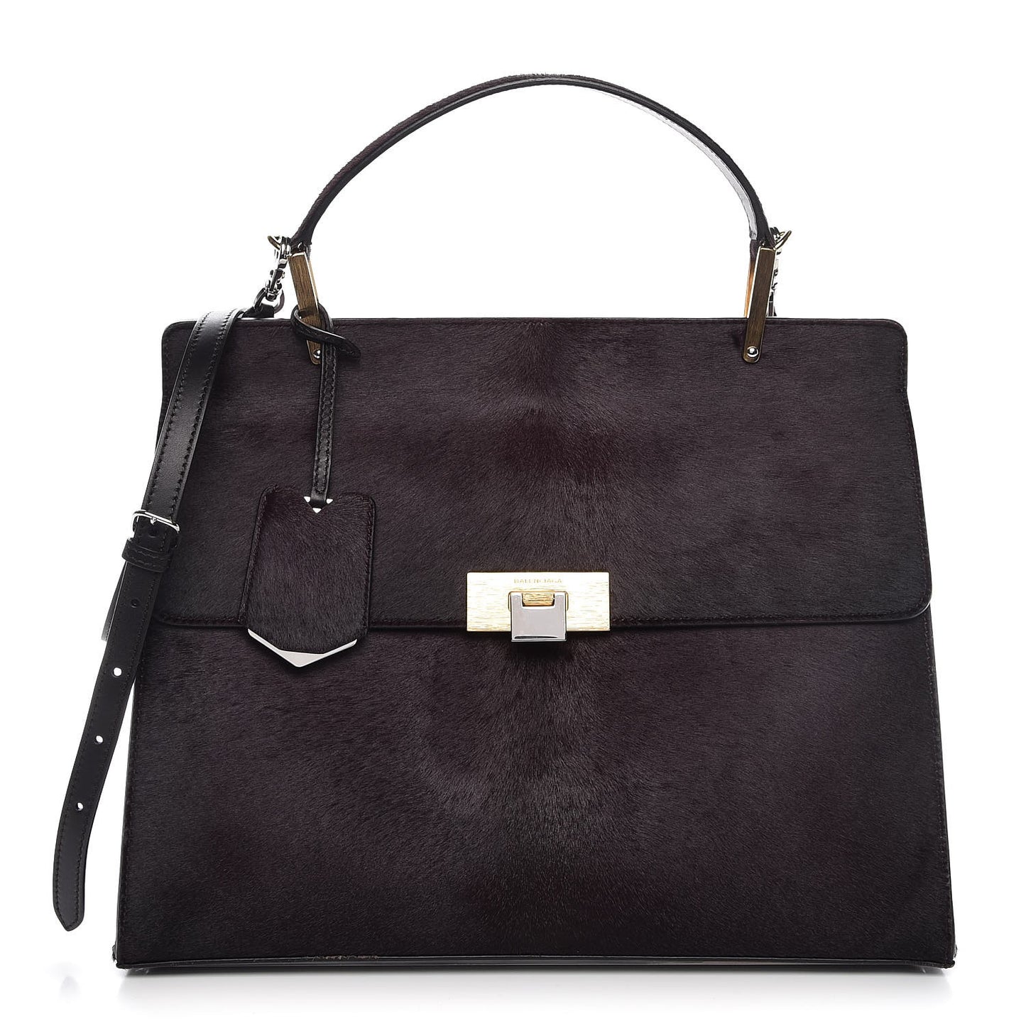 Calf Hair Le Dix M Cartable Shoulder Bag