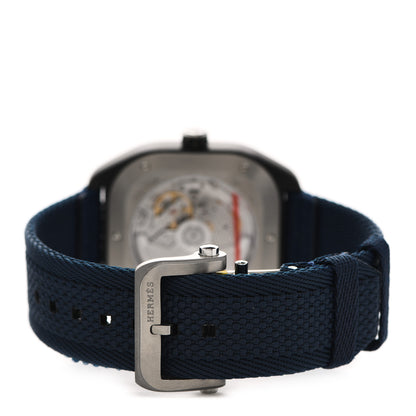 Hermes DLC Coated Titanium Nylon 39mm H08 Automatic Watch Bleu Abysse 3 of 5
