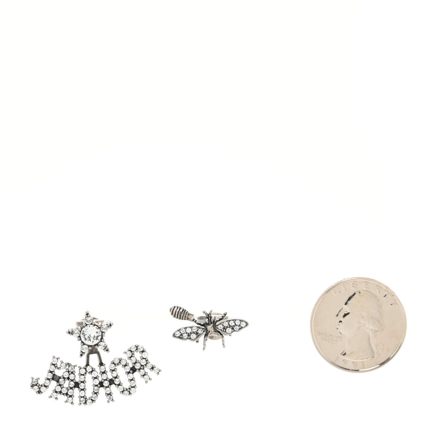 Palladium Crystal J'adior Earrings