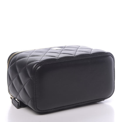 Chanel Lambskin Quilted Small Vanity Case With Chain Black 4 of 11
