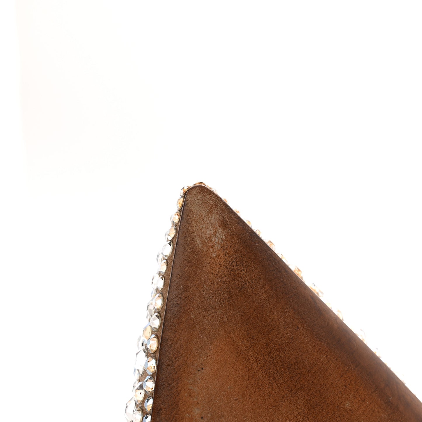 Satin Crystal Embellished Moonflow 90mm Pumps 38 Poudre