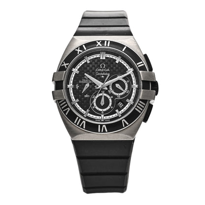 Omega Stainless Steel Rubber 43mm Constellation Double Eagle Chronograph Automatic Watch Black 121.92.41.50.01.001 1 of 4