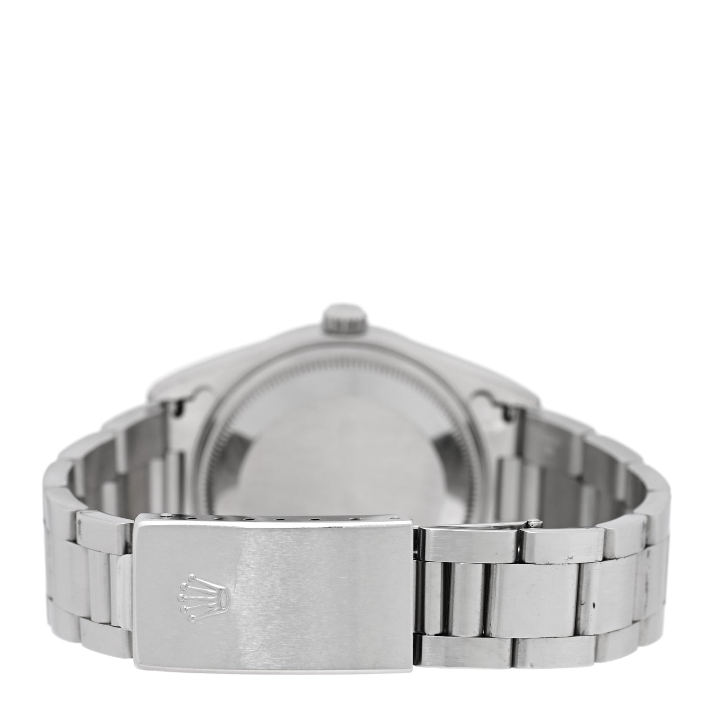Stainless Steel 34mm Oyster Perpetual Date Watch Black 15200