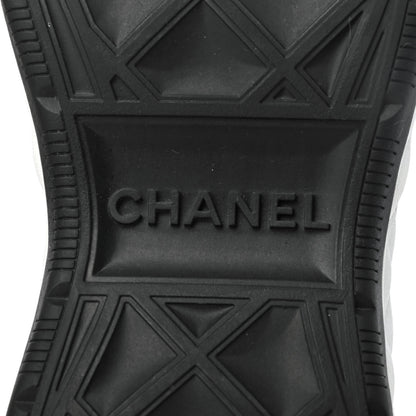 Chanel Velvet Calfskin Mixed Fibers CC Sneakers 39 Beige 7 of 9