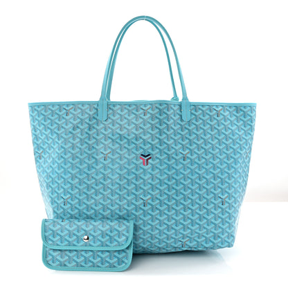Goyard Goyardine Saint Louis GM Balise Beach Towel Set Turquoise 3 of 11