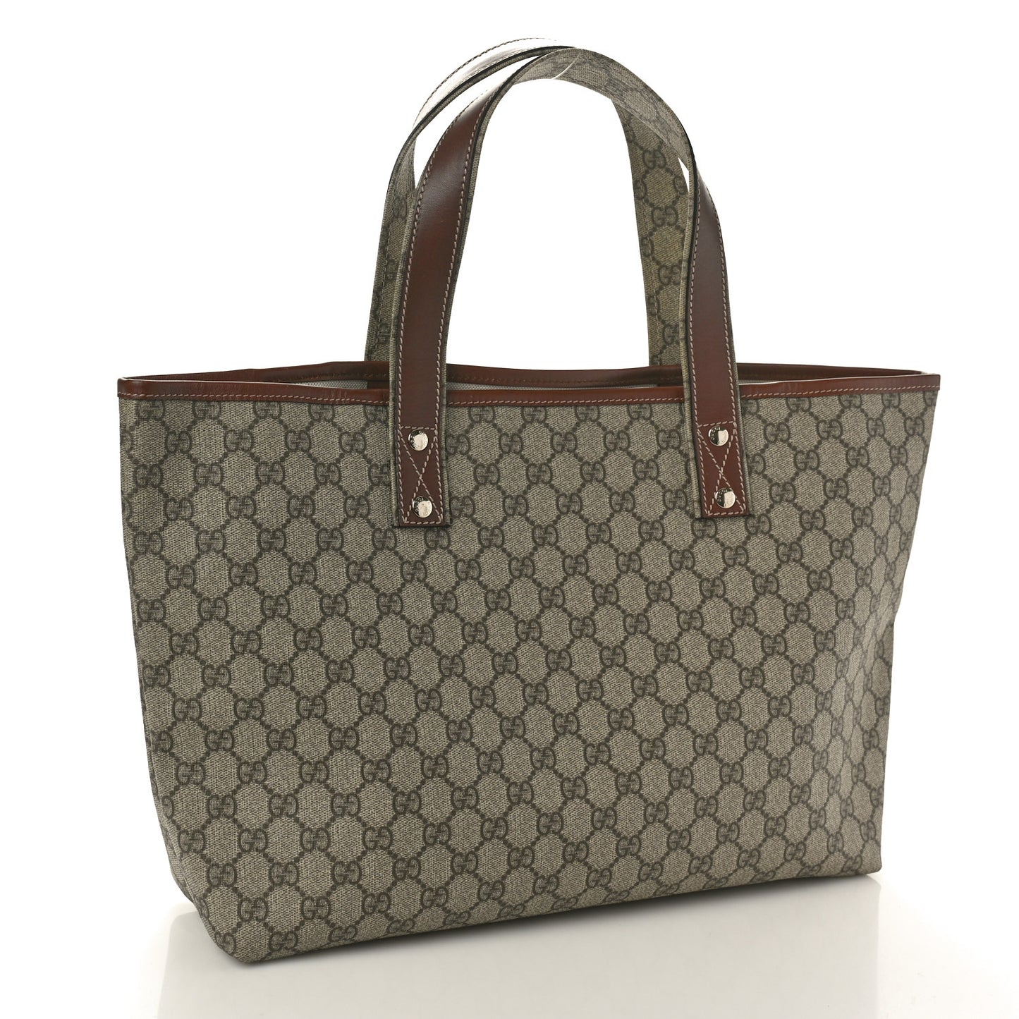 GG Plus Monogram Medium Signature Web Loop Tote Brown
