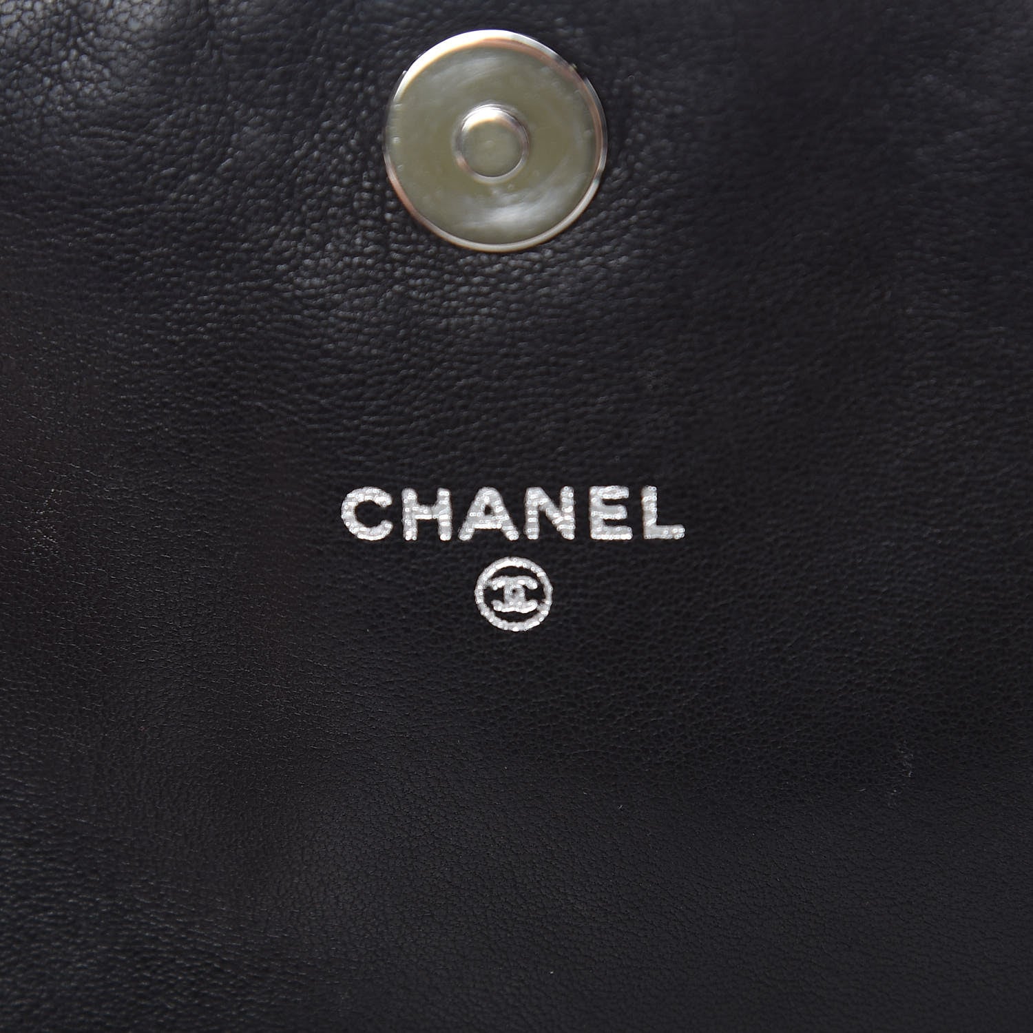 Chanel Lambskin Half Moon Wallet On Chain WOC Black 6 of 13