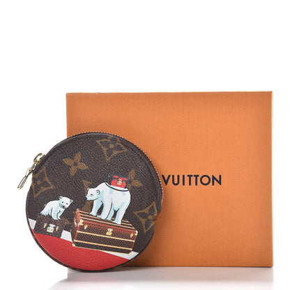 Louis Vuitton Monogram 2017 Christmas Animation Round Coin Purse 8 of 8