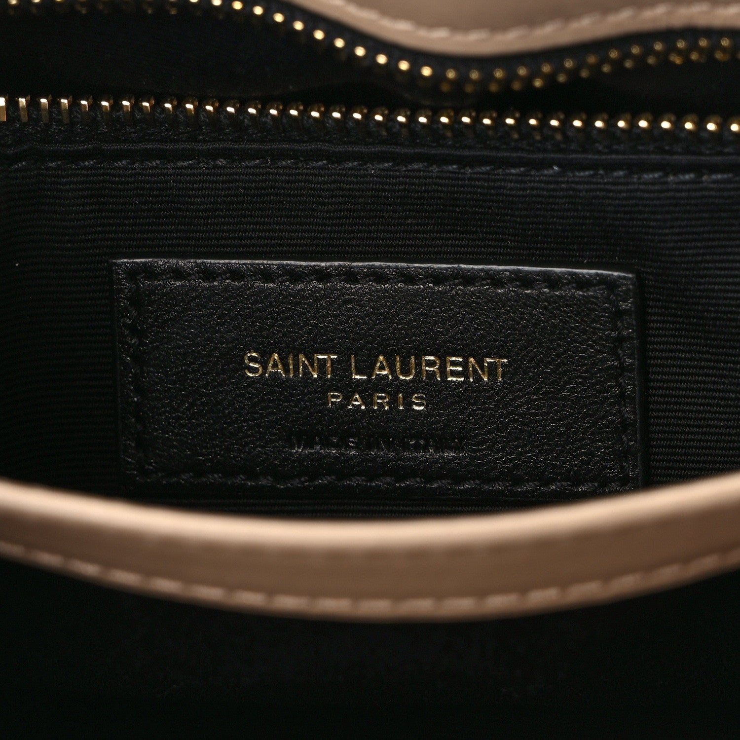 Saint Laurent Calfskin Y Quilted Monogram Toy Loulou Crossbody Bag Dark Beige 6 of 14