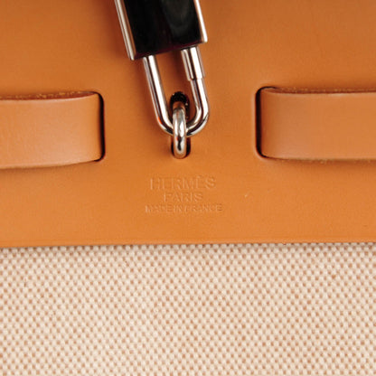 Hermes Toile Vache Hunter Herbag 30 PM Natural 7 of 8