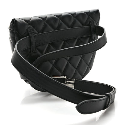 Chanel Lambskin Quilted Waist Belt Bag Black 3 of 9